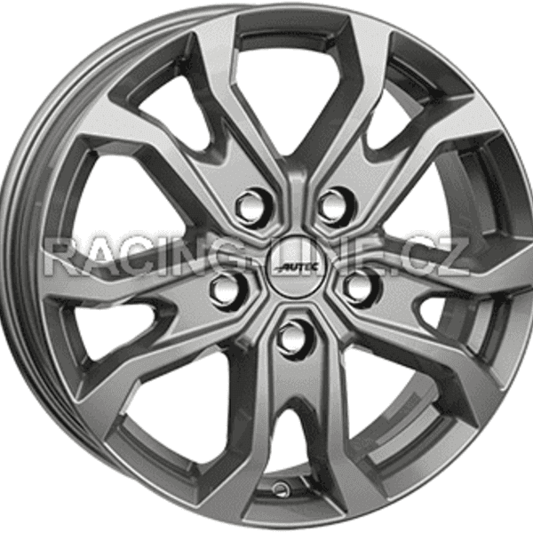 Alu kola AUTEC KISO, 16x6.5 5x114.3 ET44, titanová (zátěžová)