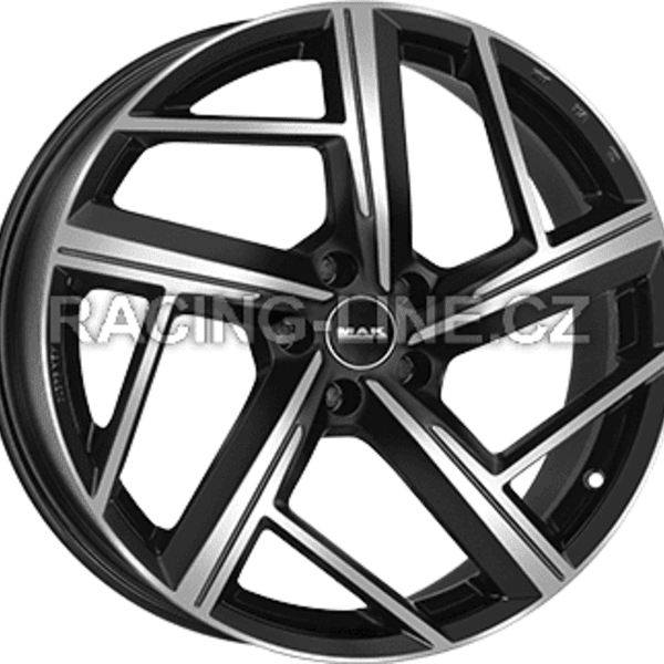 Alu kola MAK QVATTRO, 19x8.5 5x112 ET38, černá lesklá + leštění