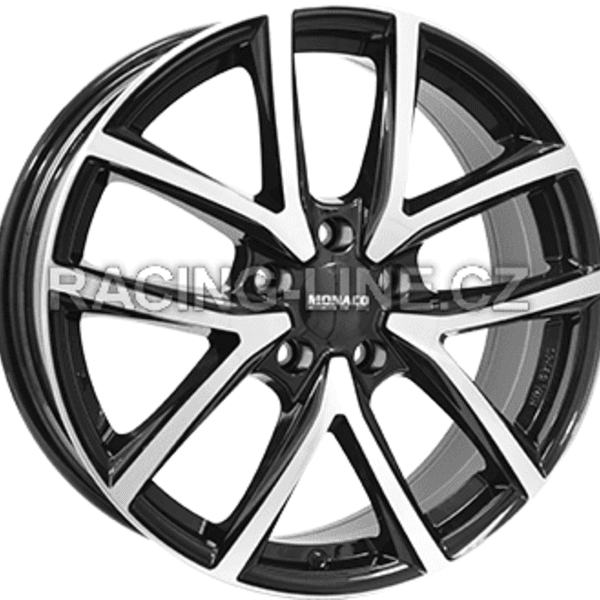 Alu kola MONACO WHEELS CL2, 17x7 5x112 ET35, černá lesklá + leštění