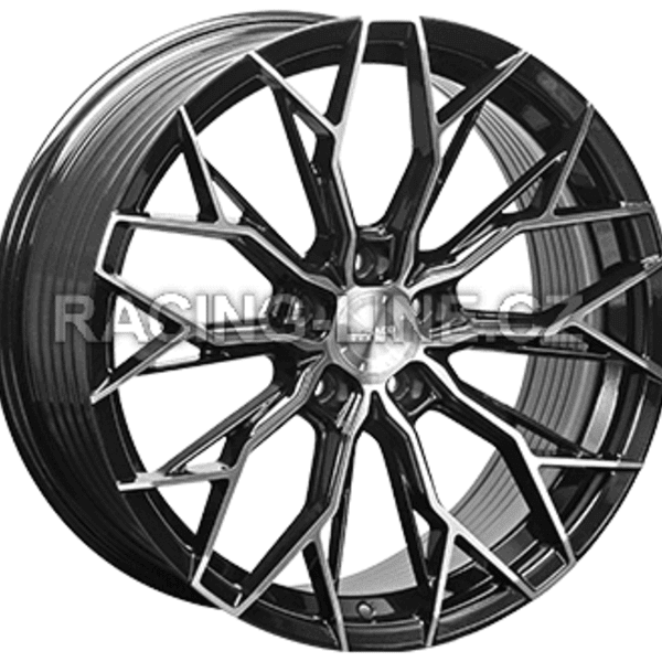 Alu kola MONACO WHEELS FF3, 19x8.5 5x114.3 ET40, černá lesklá + leštění