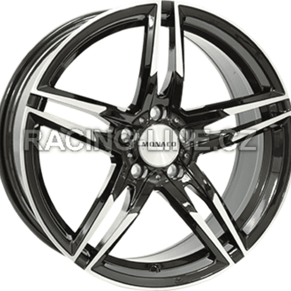 Alu kola MONACO WHEELS GP1, 18x8 5x120 ET30, černá lesklá + leštění