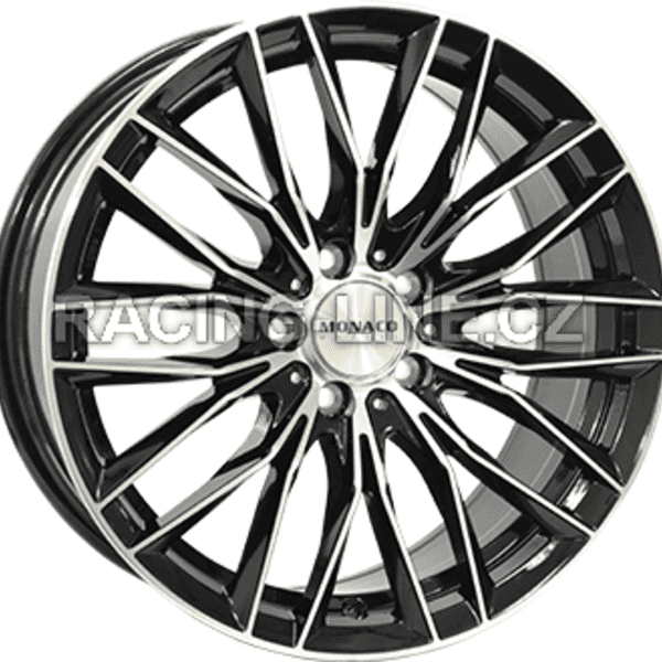 Alu kola MONACO WHEELS GP2, 19x8.5 5x108 ET45, černá lesklá + leštění