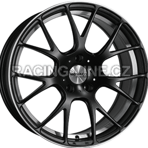 Alu kola MONACO WHEELS MIRABEAU, 18x8 5x112 ET45, černá matná + leštění