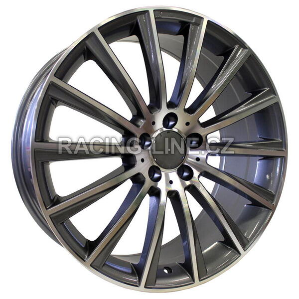 Alu kola Racing Line B1048, 19x9.5 5x112 ET45, šedivá + leštění