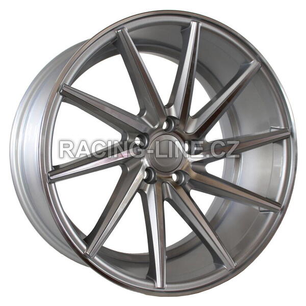 Alu kola Racing Line B1059, 19x9.5 5x120 ET35, stříbrná + leštění celoroční použití