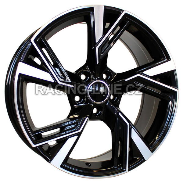 Alu kola Racing Line B1571, 18x8 5x112 ET35, černá + leštění