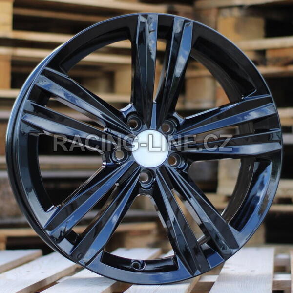 Alu kola Racing Line B5619, 17x7 5x112 ET45, černá lesklá