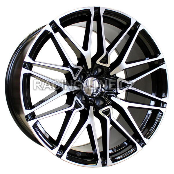 Alu kola Racing Line B5771, 22x10.5 5x112 ET43, černá + leštění