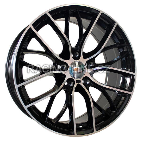 Alu kola Racing Line BK796, 19x8.5 5x120 ET35, černá + leštění