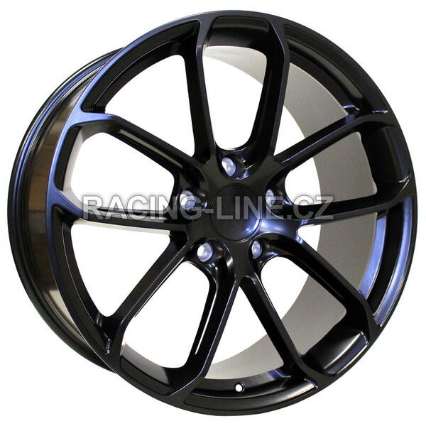 Alu kola Racing Line H5084, 22x11.5 5x130 ET61, černá matná (zátěžová)