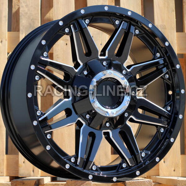 Alu kola Racing Line L1447, 20x9 10x114 ET0, černá lesklá