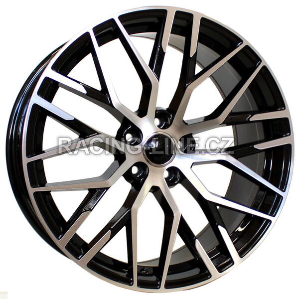 Alu kola Racing Line XFE30, 20x9 5x112 ET35, černá + leštění