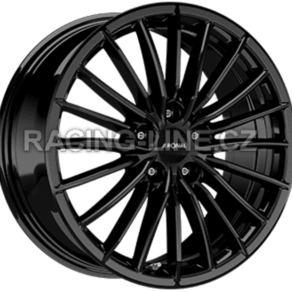 Alu kola RONAL R68, 18x8 5x108 ET40, černá lesklá