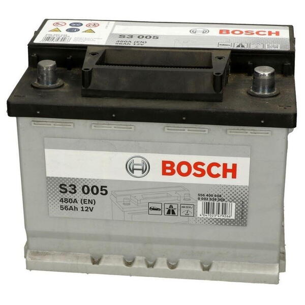 Autobaterie BOSCH S3 12V 56Ah 480A EN 0092S30050