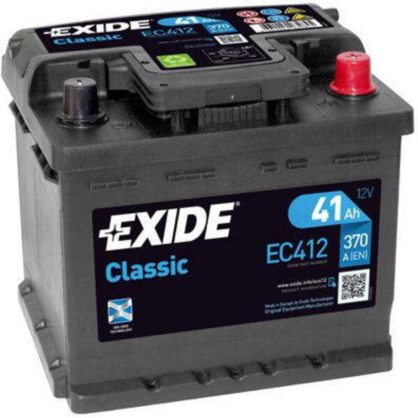 Autobaterie EXIDE Classic 12V 41Ah 370A EC412