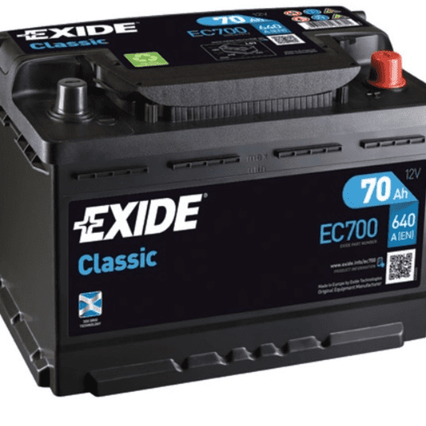 Autobaterie EXIDE Classic 12V 70Ah 640A EC700