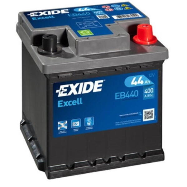 Autobaterie EXIDE Excell 12V 44Ah 400A EB440