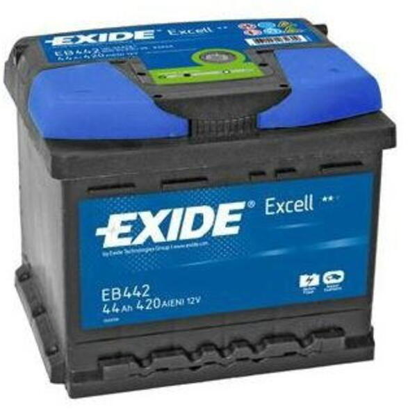 Autobaterie EXIDE Excell 12V 44Ah 420A EB442