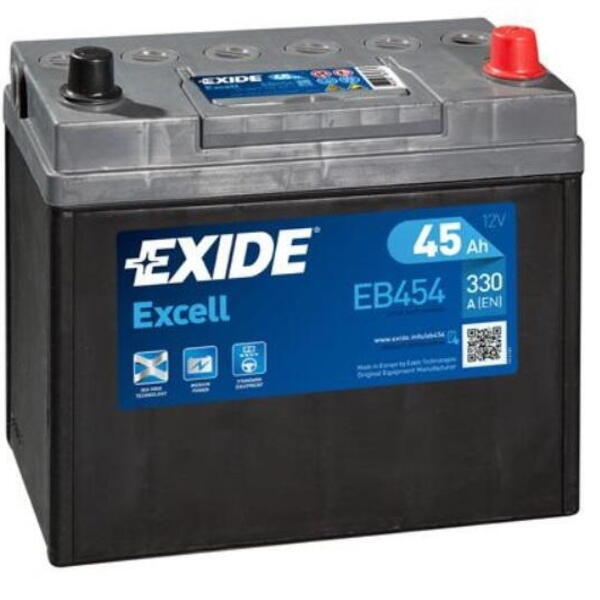 Autobaterie EXIDE Excell 12V 45Ah 300A EB454