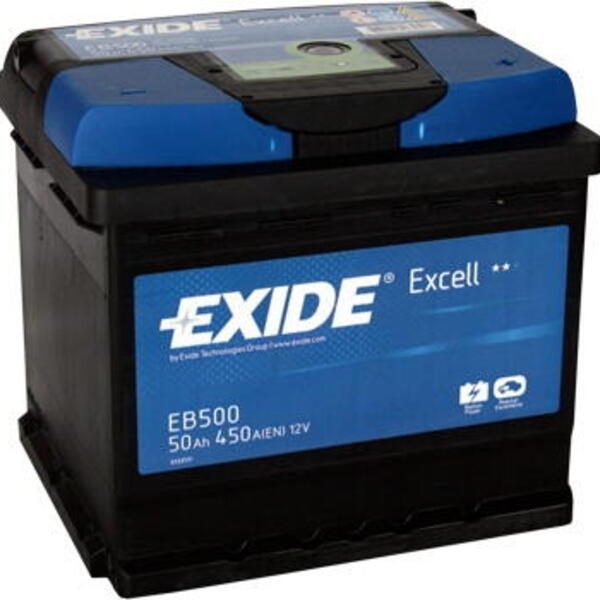 Autobaterie EXIDE Excell 12V 50Ah 450A EB500