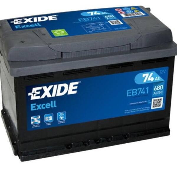 Autobaterie EXIDE Excell 12V 74Ah 680A EB741