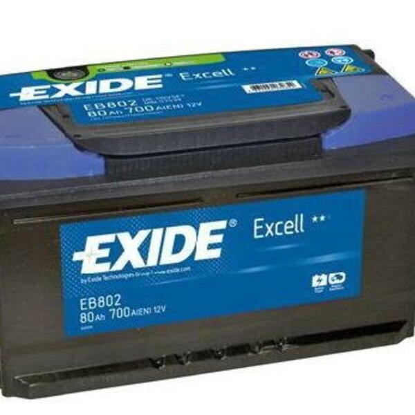 Autobaterie EXIDE Excell 12V 80Ah 700A EB802