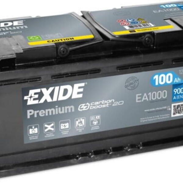 Autobaterie EXIDE Premium 12V 100Ah 900A EA1000