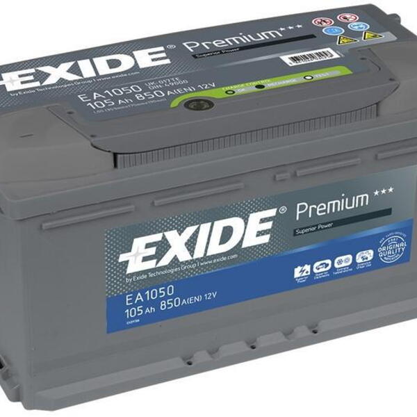 Autobaterie EXIDE Premium 12V 105Ah 850A EA1050