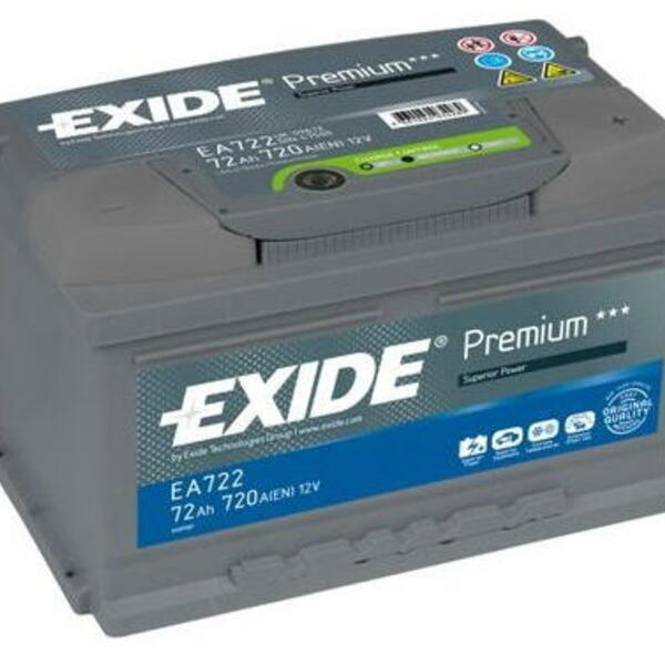 Autobaterie EXIDE Premium 12V 75Ah 630A E754