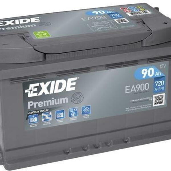 Autobaterie EXIDE Premium 12V 90Ah 720A EA900