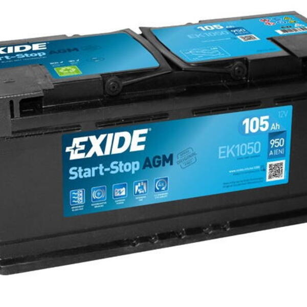 Autobaterie EXIDE Start-Stop AGM 12V 105Ah EK-1050