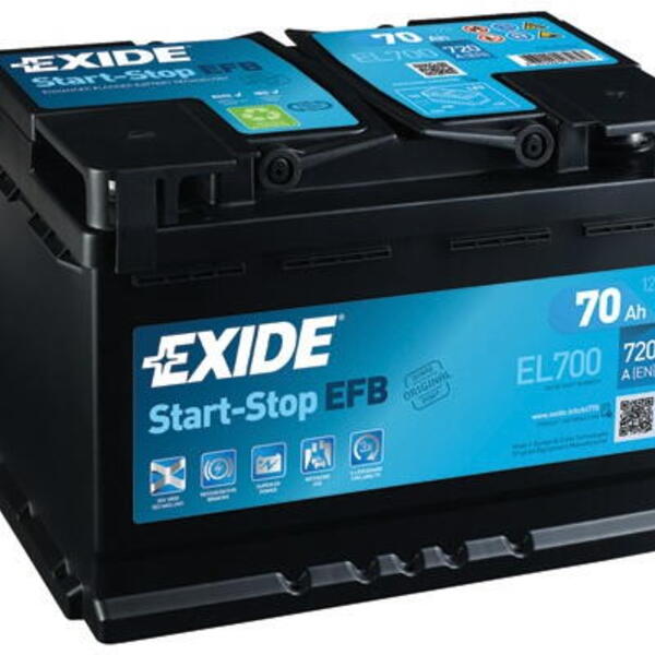 Autobaterie EXIDE Start-Stop EFB 12V 70Ah EL-700