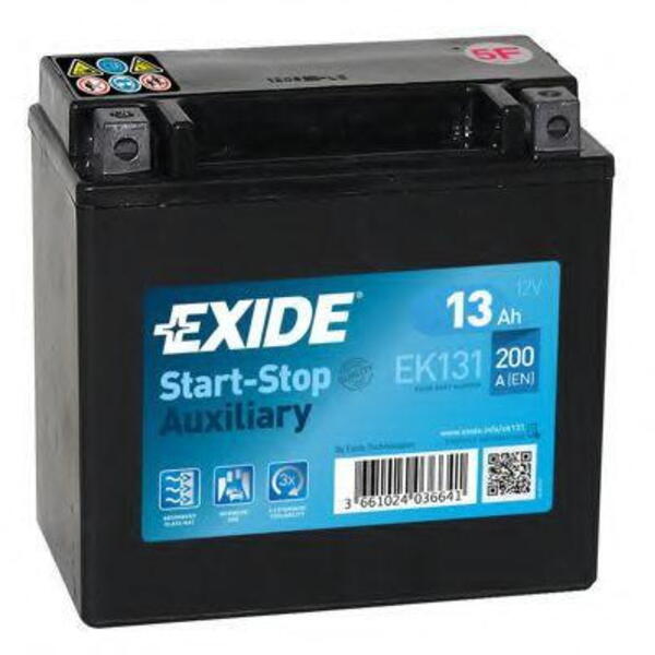 Autobaterie EXIDE Start-Stop přídavné AGM 12V 13Ah EK-131