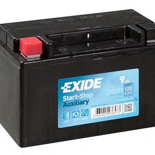 Autobaterie EXIDE Start-Stop přídavné AGM 12V 9Ah EK-091