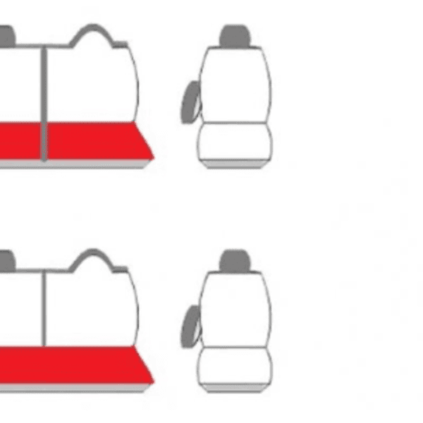 Autopotah LOGO 2+1 OPEL MOVANO (2010-2022) varianta sedadla: 1.  dvojité sedadlo dělené s 