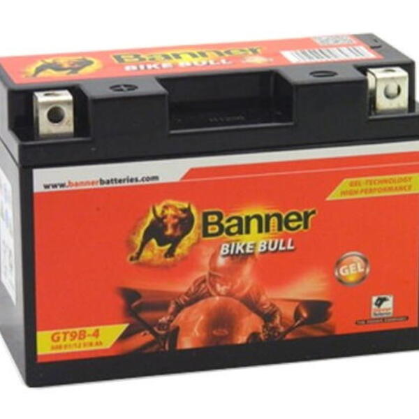 Banner Batterien GmbH Banner BIKE BULL GEL 50801 GT9B-4 12V 8Ah 112A = YT9B-4