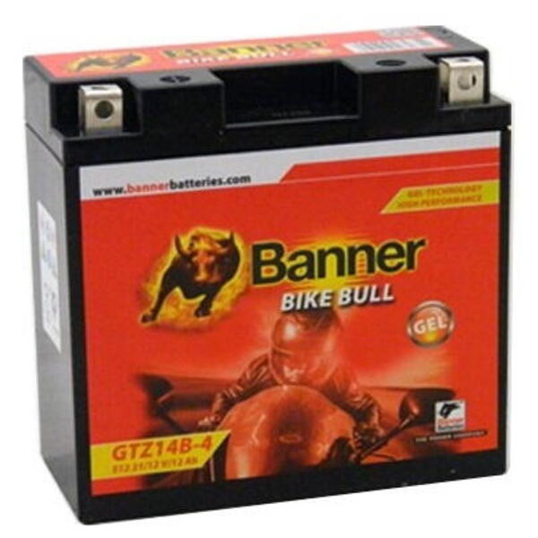 Banner Batterien GmbH Banner  BIKE BULL GEL 51221 GTZ14B-4 12V 12Ah 165A = YT14B-4