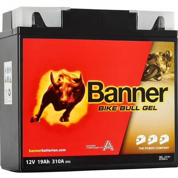 Banner Batterien GmbH Banner BIKE BULL GEL 52101 51913 BMW GT20H-3 12V 19Ah 310A