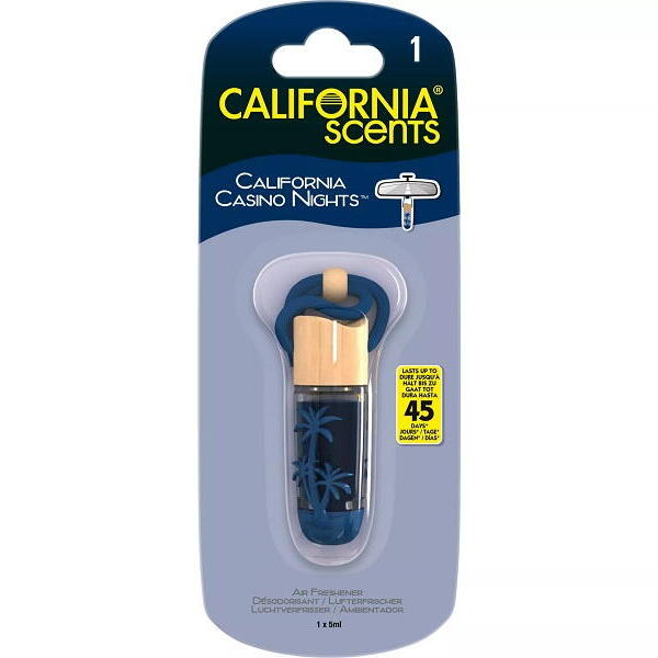 California Scents Hanging Vial Casino Nights - závěsný osvěžovač vzduchu 5 ml