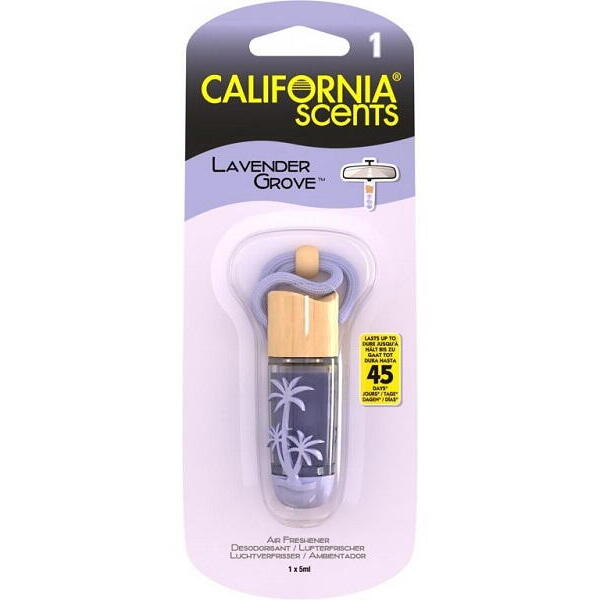 California Scents Hanging Vial Lavender Grove - závěsný osvěžovač vzduchu 5 ml, Levandule