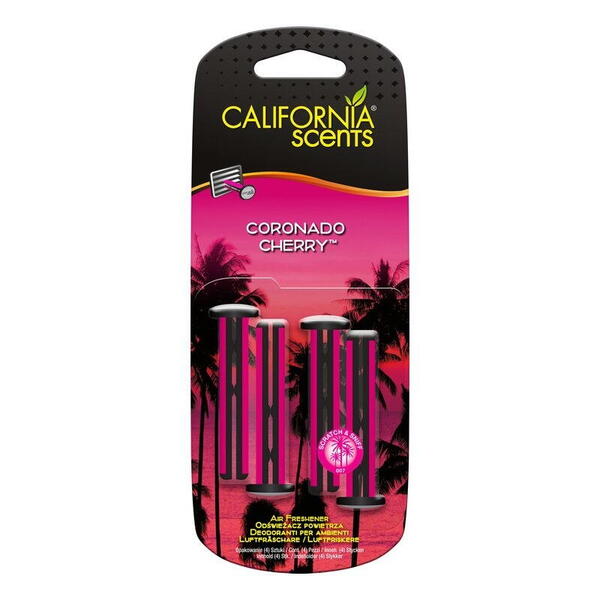 California Scents Vent Stick Coronado Cherry - Višeň, vonné kolíčky 4 ks