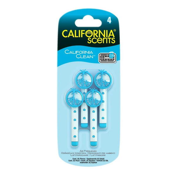 California Scents Vent Stick Monterey Vanilla - Vanilka, vonné kolíčky 4 ks