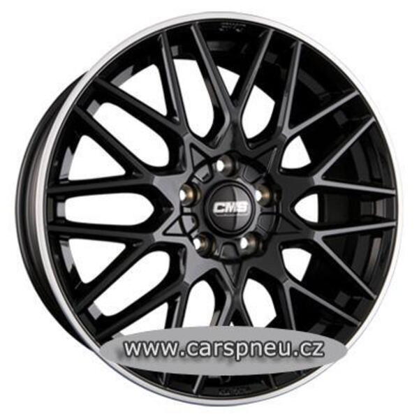 CMS C25 black lackiert poliert - 7,0x17, 5x114,3, ET35 (7x17) (C25 707 35 65 DRB)