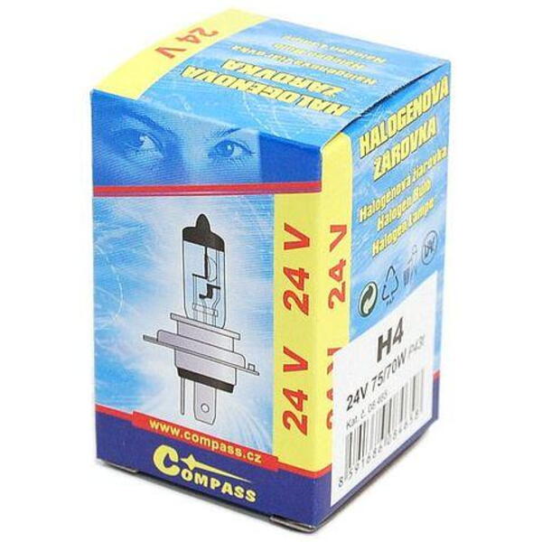 Compass Žárovka 24V H4 75/70W P43t box