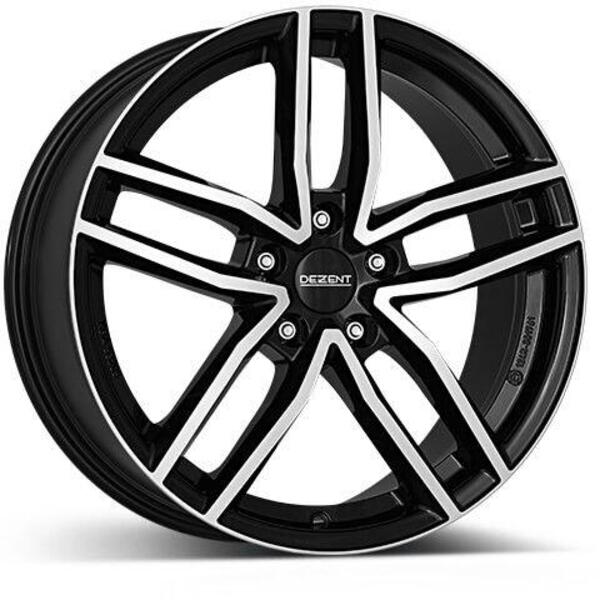 DEZENT TR dark 7,5x17 5x112 ET35 černý lak/leštěná čelní plocha