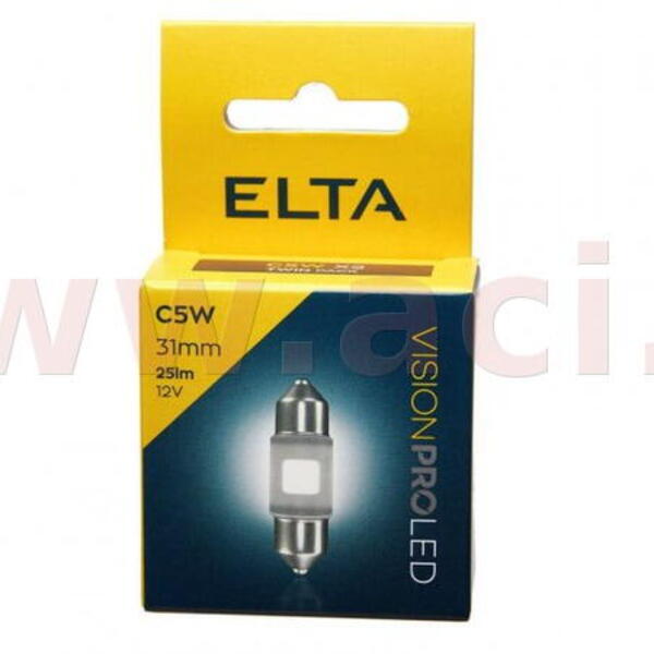 ELTA žárovka 12V LED VisionPro C5W SV8,5 31 mm 25 lm (sada 2 ks)