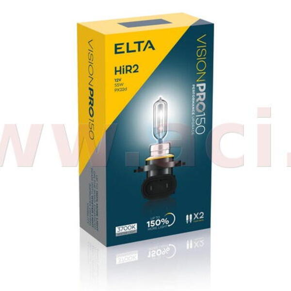 ELTA žárovka HIR2 (patice PX22d) 55W VisionPro +150% (sada 2 ks)