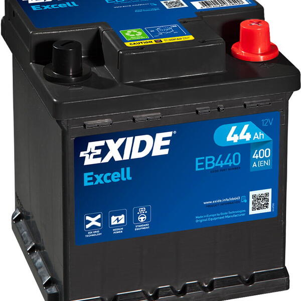 Exide Excell 12V 44Ah 400A EB440