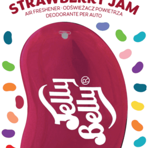 Jelly Belly 3D Air Freshener Strawberry Jam - Jahodový džem