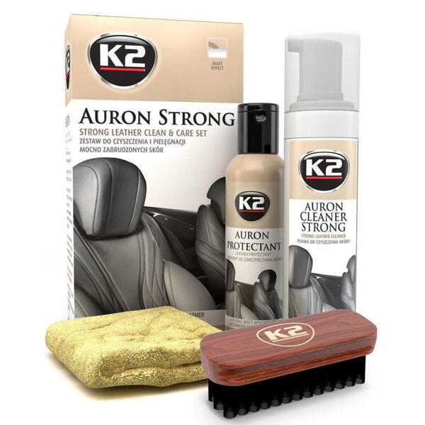 K2 AURON STRONG - Set na čištění kůže